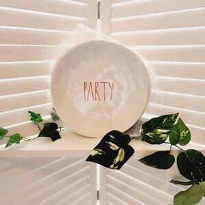 RAE DUNN SET OF 4 NEW PARTY PLATES